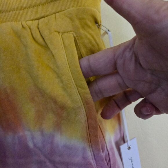 Young Fabulous & Broke NWT Parker Tie Dye Drawstring Shorts Size L - Picture 9 of 9